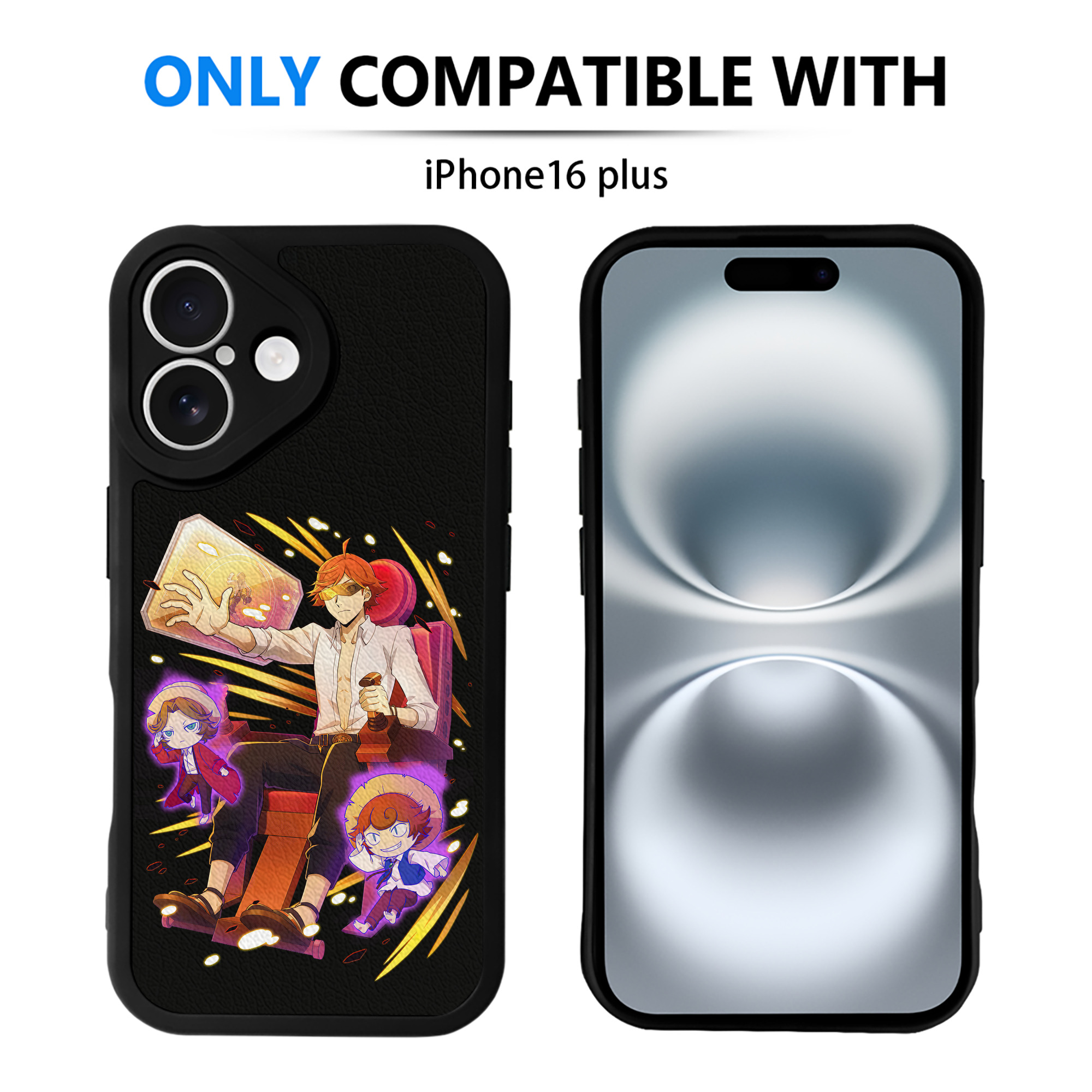 （画像用） 文豪ストレイドッグス Bungo Stray Dogs 【iPhone 16シリーズ対応】シリコンスマホケース（レザー調） 材質：シリコン